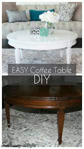 Simple Diy Round Coffee Table Makeover Coffee Table Makeover Round Coffee Table Diy Coffee Table Redo