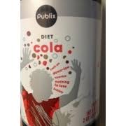 Publix Diet Cola Calories Nutrition Analysis More Fooducate