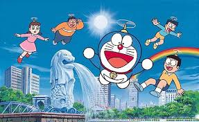 Más tarde, se relajó y comió postres hasta que se llenó, pero doraemon lo obliga a comer pan de memoria extra. Maraton Doraemon En Boing Ramen Para Dos