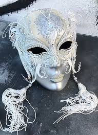 Black And White Masquerade Masks Full Face Pin On Masks