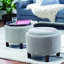 How To Transform Your Outdated Coffee Desk Into A Sophisticated Ottoman Dova Home Round Storage Ottoman Leather Ottoman Coffee Table Round Ottoman Coffee Table