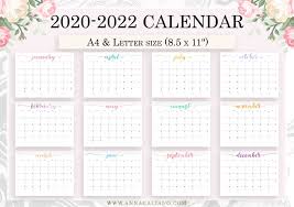 Wall Calendar Printable 2020 2021 2022 Printable Calendar Etsy In 2020 Printable Calendar Etsy Watercolor Calendar Calendar Printables