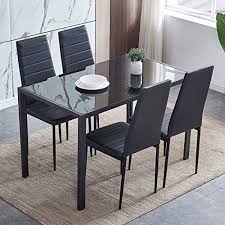 We did not find results for: Goujxcy 5 Piece Modern Dining Table Set Kitchen Dining Table Set For 4 People W Tempered Glass Tabletop 4 Faux Leather Chairs Kitchen Dining Room Sets For Small Space Home Furniture Pricepulse