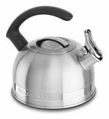 Comparison shop for kitchenaid kettles home in home. Kitchenaid 2 0 Quart Kettle With C Handle And Trim Band Metallic Walmart Canada
