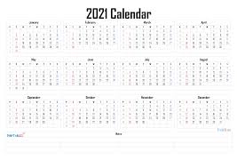 Quickly print a blank yearly 2021 calendar for your fridge, desk, planner or wall using one of our pdfs or images. 2021 Yearly Calendar Template Word 6 Templates Free Printable Calendars