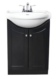You could fit a few teenage children at this one. Dreamworks Euro 24 W X 19 3 8 D Black Vanity And White Porcelain Vanity Top With Oval Integrated Bowl At Menards