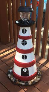 Tontopf Leuchtturm Tontopf Leuchtturm Leuchtturm Tontopf Gartendekotipps