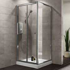 Showing 1 to 24 of 33 items filter order by type quadrant shower enclosures (21) rectangle shower enclosures (4) square shower. Plumbsure Square Shower Enclosure With Bi Fold Door W 800mm D 800mm Departments Diy At B Q Square Shower Enclosures Shower Enclosure Double Sliding Doors