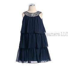 Tween Girl Dresses Sassy Girls Dress Sizes 7 16 Knee Length Three Tier Chiffon Dress With Sequin Trim A Girls Dresses Tween Dresses For Tweens Girls Dress 12