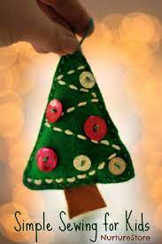 Maybe you would like to learn more about one of these? Easy Sewing Project For Kids Christmas Tree Craft Cute Christmas Tree Decoration Christmas Sewing P Sewing Projects For Kids Christmas Sewing Sewing Crafts