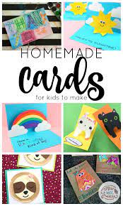 Fold the cards together and make a strong crease. Homemade Cards For Kids To Make How Wee Learn