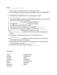 Supplement your lesson plans with a 6th grade crossword puzzle printable. Genetics Crossword Puzzle 12 Clues With Word