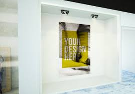 Download Canvas In Art Gallery Mockup Stock Template Adobe Stock