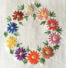 Small Square Tablecloth Vintage Embroidered Tablecloth Vintage Embroidery Sewing Embroidery Designs Sewing Art