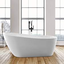 141 x 141 x 60 cm / 55 x 55 x 23 inch. Vanity Art 55 X 28 Freestanding Soaking Bathtub Reviews Wayfair