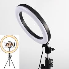 China 8 Led Selfie Ring Light For Live Stream Makeup Youtube Video Dimmable Beauty Ringlight Without Tripod Stand China 8 Led Ring Light And 8 Led Selfie Ring Light Price