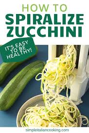What blade to use on sprial zucchini. How To Use A Spiralizer For Zucchini Easy Simple Italian Cooking Recipes Tips