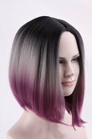 Black And Purple Hair Wig Atoz Ombre Synthetic Bob Hair Short Straight Ombre Black Grey Purple Mixed Wigs 6226170759737 Ebay Hair Short Straight Long Hair Wigs Human Hair Hair Styles