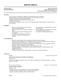 Auto Insurance Adjuster Resume Examples July 2021