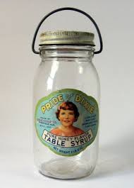 Pride Of Dixie Table Syrup Jar Bottle With Vintage Label Vintage Jars Vintage Tins Jar