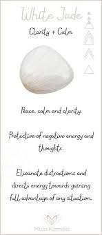 What Is The Meaning And Crystal And Chakra Healing Properties Of White Jade A Stone For Peace Clarity And Healing Stones Crystal Healing Stones And Crystals
