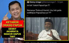 Listen to denny siregar | soundcloud is an audio platform that lets you listen to what you love and share the sounds you create. Dihajar Langsung Orang Papua Denny Siregar Ngacir Terbirit Birit Hapus Twitnya Portal Islam