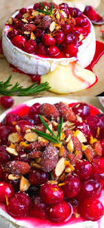 Baked Brie With Cranberries And Almonds Baked Brie Brie Cranberry Baked Brie Cranberry