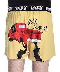 Lazy One Tan Skid Marks Boxers Men