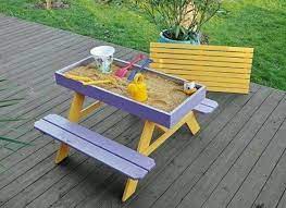 15 Extraordinary Ways To Transform Pallets Into Kids Furniture Kids Picnic Table Kids Picnic Diy Home Decor