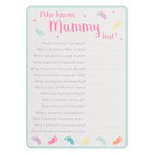 Who Knows Mummy Best Baby Shower Game
