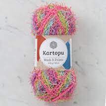 Kartopu Wash It Prints El Orgu Ipi Renkler Orgu Elsa