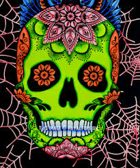 Buy multi psychedelic tie dye skull cotton wall tapestry to create colorful ambiance. Black Multi Psychedelic Skull Tapestry Wall Hanging Royalfurnish Com