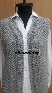 Pirinc Orgu Modeli Ile Orulen Yelek Modeli El Islerimiz Yelek Orgu Tig Isi Ceket