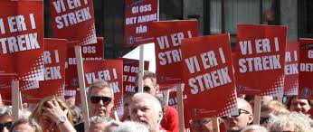 The workers involved in an strike are 16000.: Nar Andre Organisasjoner Streiker Norsk Fysioterapeutforbund