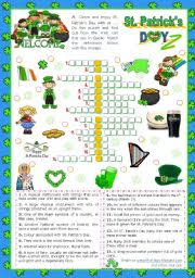 Patrick's day parade annapolis, the capital of maryland, is one of the washi. St Patrick S Day Set 4 Crossword Puzzle Esl Worksheet By Mena22