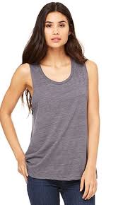 Bella Canvas Womens Flowy Scoop Muscle Tank