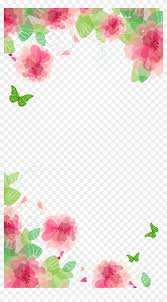 Beautiful gold lace royal border png clipart. Spring Flowers Butterflies Frame Border Ftestickers Flower Background Clipart 3299536 Pikpng