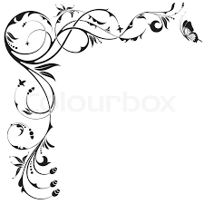 Set of natural logo for branding, corporate identity, packaging and business card. Floral Border With Butterfly Element Stock Vector Colourbox
