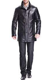 Robot Check Leather Jacket Men Brown Leather Jacket Men Leather Outerwear