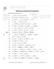 Remember, your reactants are on the left. Balancing Chemical Equations Worksheet Answer Key Balancing Chemical Equations Fresh Worksheet 3 Pri Balancing Chemical Equations Balance The Course Hero