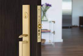 adelaide and brisbane narrow mortise locks create the ultimate contemporary aesthetic with emtek s new ad door hardware emtek door hardware front door handles