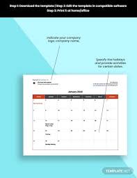 Free Sample Hr Calendar Pdf Word Excel Google Doc Apple Mac Pages Google Sheets Apple Mac Number Calendar Template Document Templates Calendar Pdf