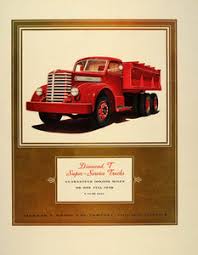 Image result for Diamond T Red 1950 Truck