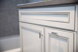 Bathroom Vanity And Cabinetry Parker House Maple Dove With Cinder Glaze Kraftmaid Kitchen Cabinet Design Kitchen Kitchens Bathrooms