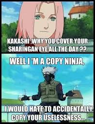 Why Kakashi Wears His Mask R Naruto Funny Naruto Memes Naruto Funny Anime Memes Funny
