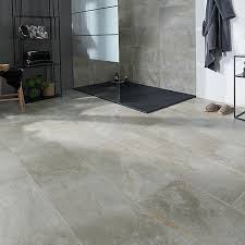 With the images of flowers that exist, we could make the floor become more stiff. Shaded Slate Beige Matt Stone Effect Porcelain Wall Floor Tile Pack Of 6 L 600mm W 300mm Diy At B Q