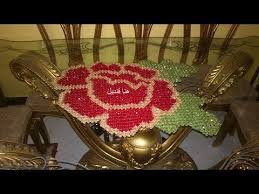 اسهل طريقه لعمل مفرش الوردة المجسمه بالخرزالجزء الاول مع هنا قنديل Mattress Beads Rose Youtube Beaded Flowers Patterns Bead Frame Beading Patterns