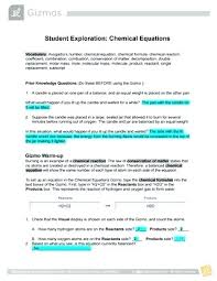 Student exploration for gizmo answer key chemical equations. Student Exploration Moles Answers Gizmos Explorelearning News How Many Different Sequences Of Eight Bases Can You Make
