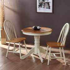 Round kitchen table and chairs. Astonishing White Pedestal Round Dining Table And 2 Windsor Dining Chairs On Lamina Round Dining Table Furniture Round Dining Table Small Windsor Dining Chairs