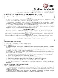 Can't find what you are looking for? Itsm Professional Sridhar Resume Itil Information Technology